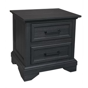 2 DRAWER NIGHTSTAND - CHARCOAL