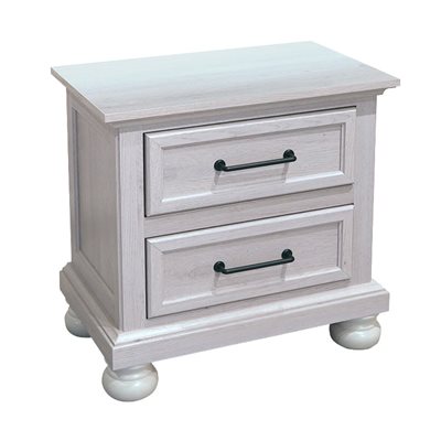 2 DRAWER NIGHTSTAND - GRAY