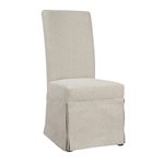 PARSONS CHAIR UPHOLSTERED-WHITE LINEN