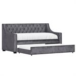 COMPLETE DAYBED W / TRUNDLE - CHARCOAL