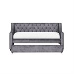 COMPLETE DAYBED W / TRUNDLE - CHARCOAL