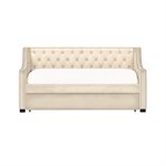 COMPLETE DAYBED W / TRUNDLE - CHAMPAGNE