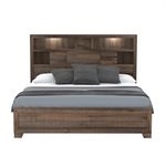 COMPLETE KING BED - BROWN