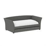 COMPLETE DAY BED W /  TRUNDLE - LIGHT GRAY