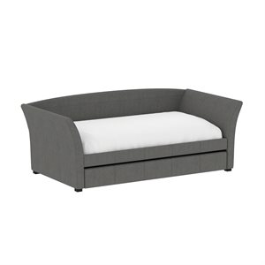 COMPLETE DAY BED W / TRUNDLE - LIGHT GRAY