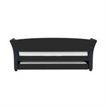 COMPLETE DAY BED W / TRUNDLE - DARK BLUE