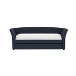 COMPLETE DAY BED W / TRUNDLE - DARK BLUE