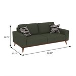 SOFA W / 2 PILLOWS - OLIVE