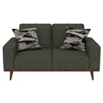 LOVESEAT W / 2 PILLOWS - OLIVE