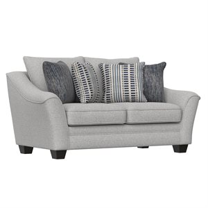 LOVESEAT W / 4 PILLOWS - GRAY