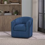 SWIVEL CHAIR - NAVY TEXTURED