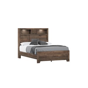 COMPLETE FULL BED - BROWN