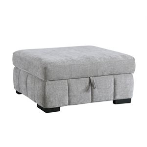 STORAGE OTTOMAN - GRAY