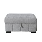 STORAGE OTTOMAN - GRAY