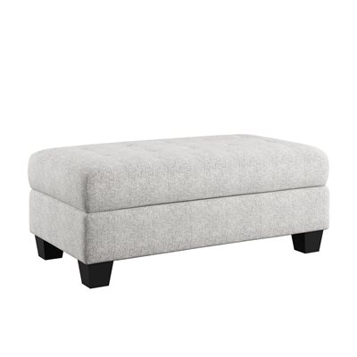 STORAGE OTTOMAN - GRAY