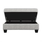 STORAGE OTTOMAN - GRAY