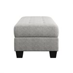 STORAGE OTTOMAN - GRAY