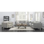 LOVESEAT W / 2 ACCENT PILLOWS-GRAY