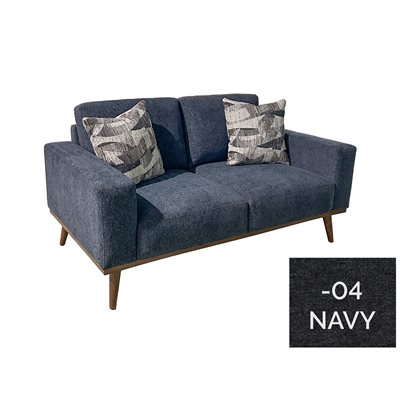 LOVESEAT W / 2 PILLOWS - NAVY