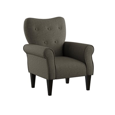 ACCENT CHAIR-BROWN