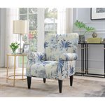 ACCENT CHAIR BLUE MULTI