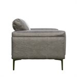 LOVESEAT - CHARCOAL LEATHER