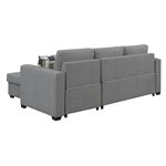 PULLOUT POPUP SLEEPER W / 1 PILLOW-GREY